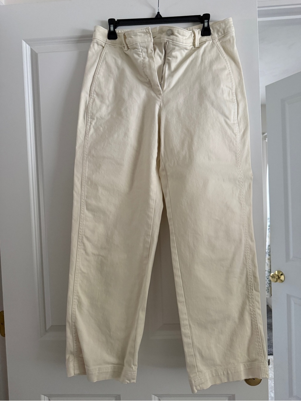 Banana Republic Cream Straight-Leg jeans